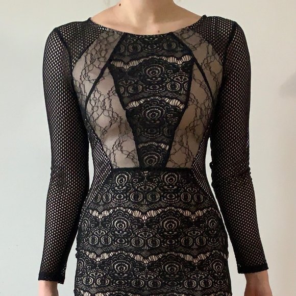 Topshop Lace Mini Dress - Picture 1 of 3